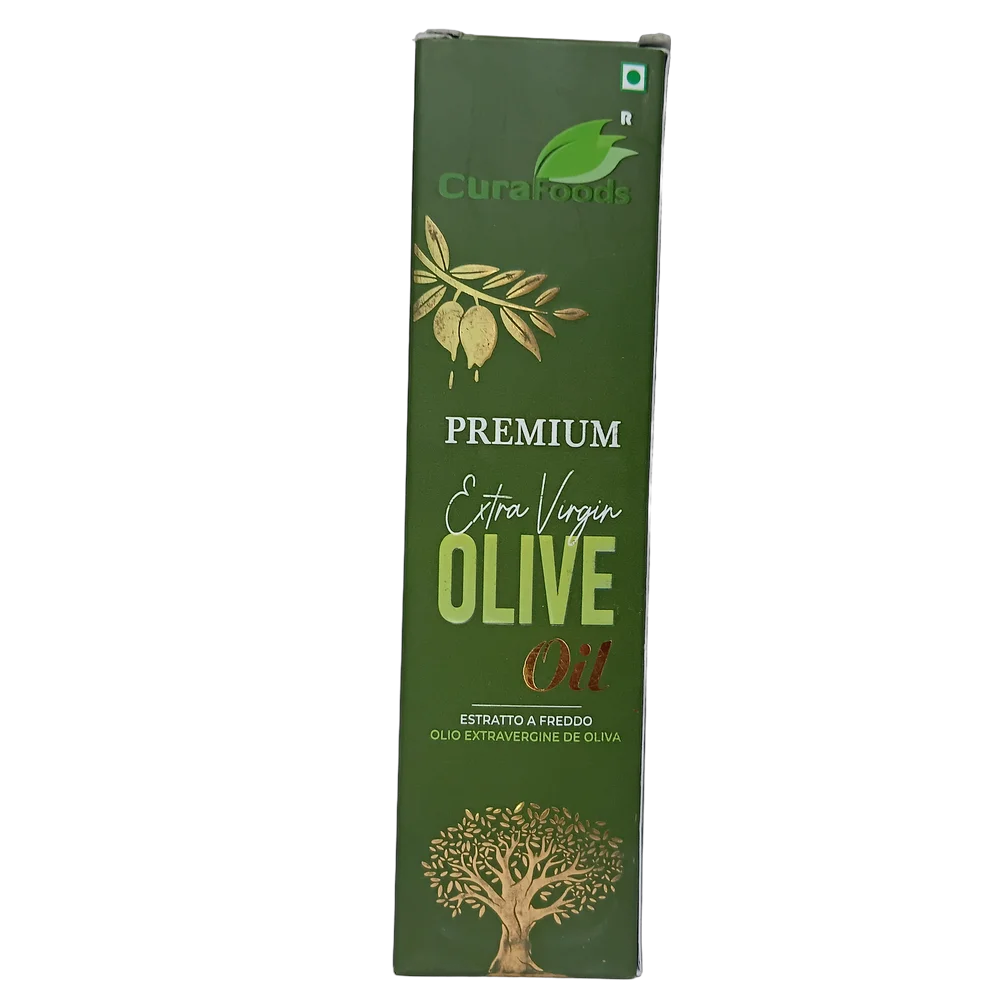 Cura Foods Extra Virgin Olive Oil 200ml bottle for massage and hair care