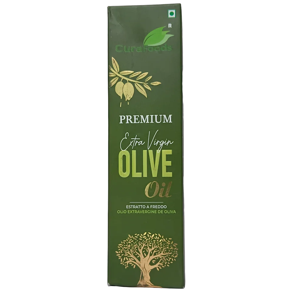 Cura Foods Extra Virgin Olive Oil 200ml bottle for massage and hair care