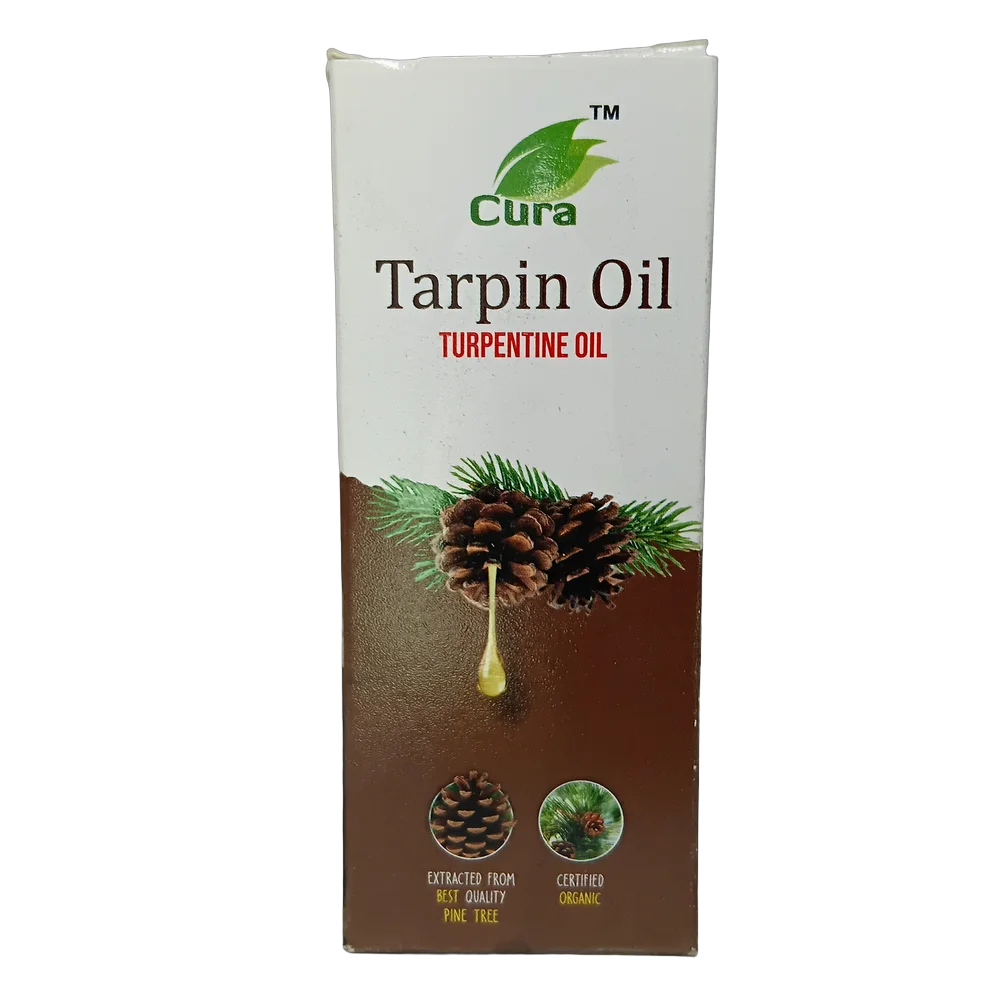 Cura Foods Turpentine Tarpin Oil 100ml bottle for pain relief