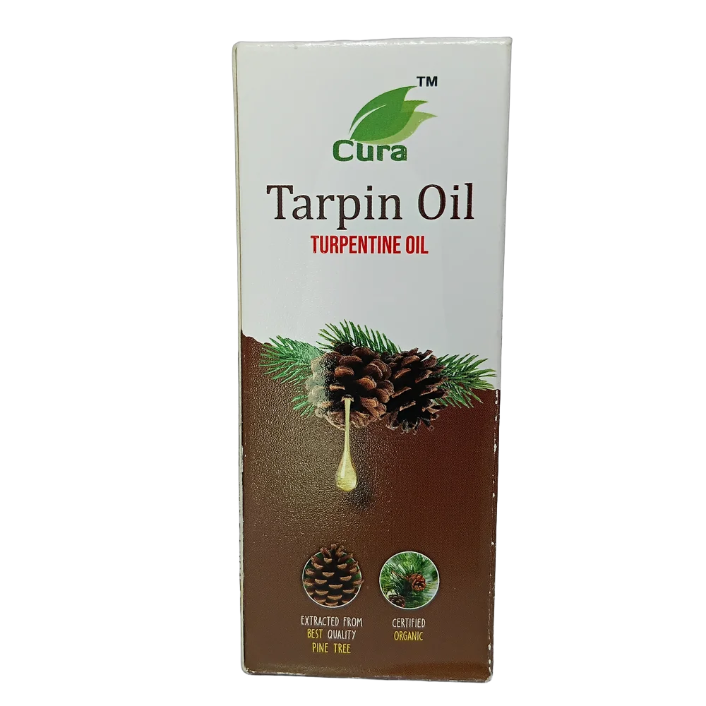 Cura Foods Turpentine Tarpin Oil 100ml bottle for pain relief