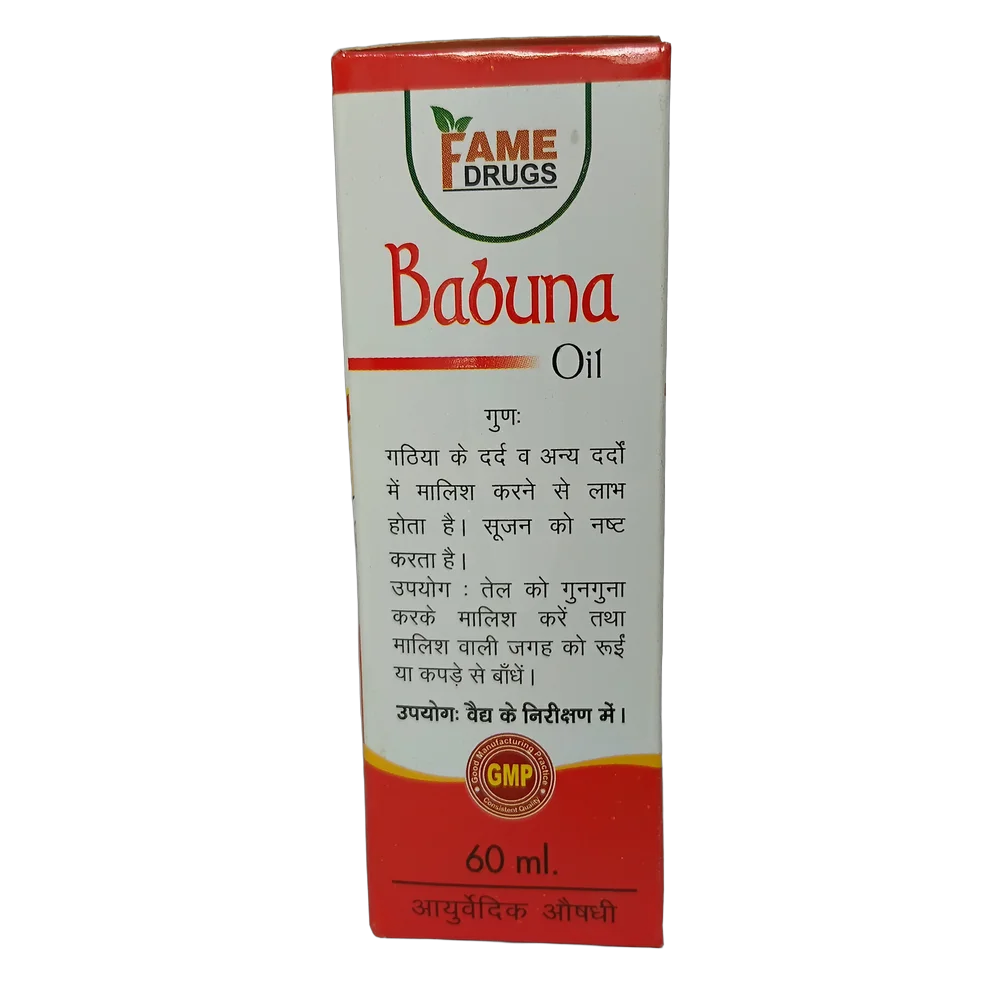 Fame Drugs Babuna Oil 60ml bottle for local application