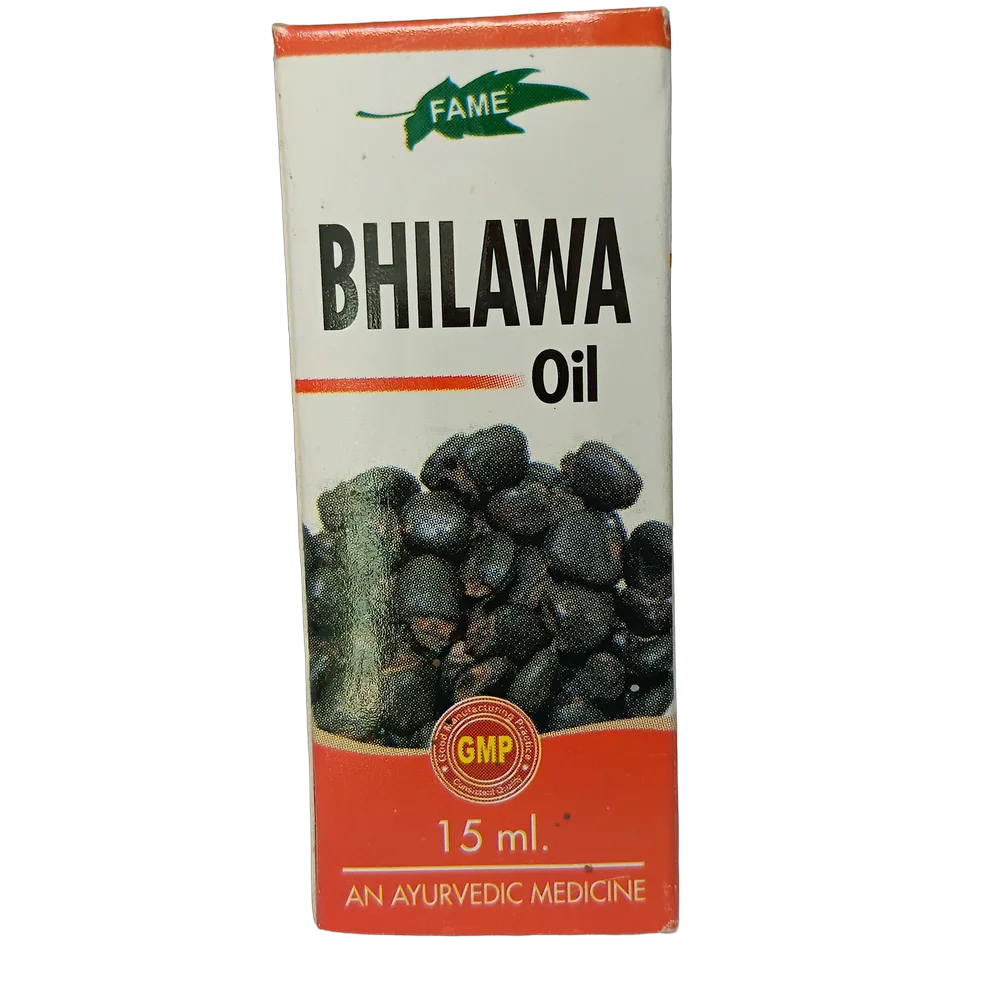Fame Drugs Bhilawa Oil 15ml bottle for local application