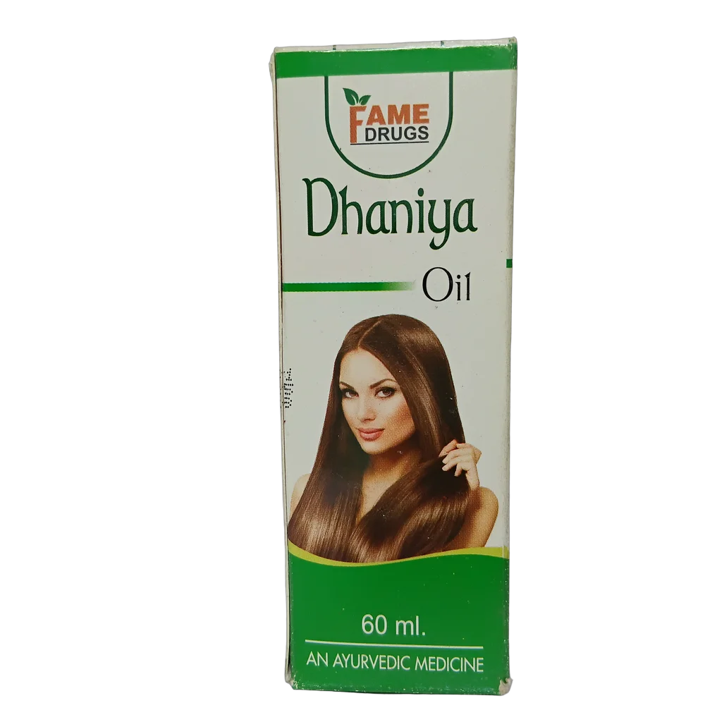 Fame Drugs Dhaniya Oil 60ml bottle for local application