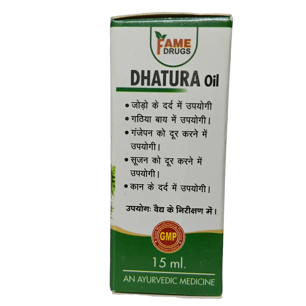 Fame Drugs Dhatura Oil 15ml bottle for local application
