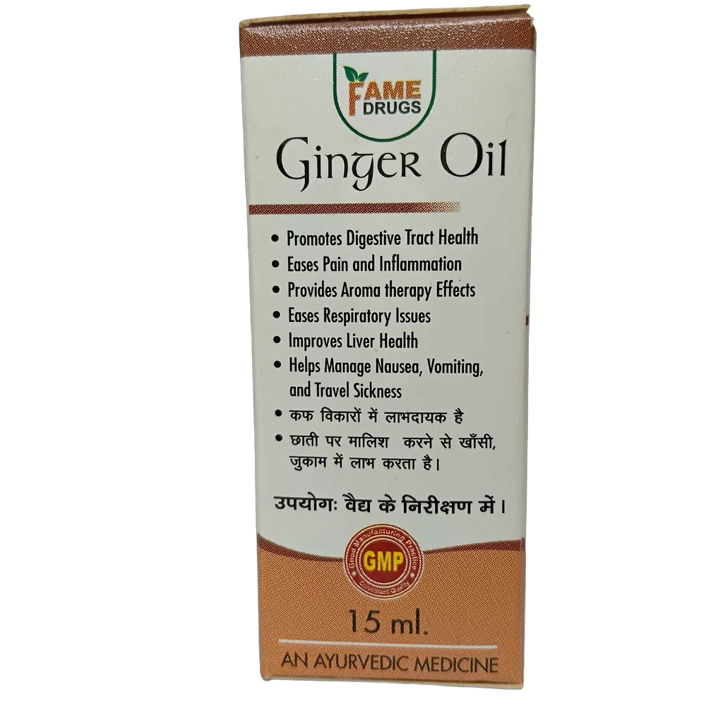 Fame Drugs Ginger Oil 15ml bottle for local application