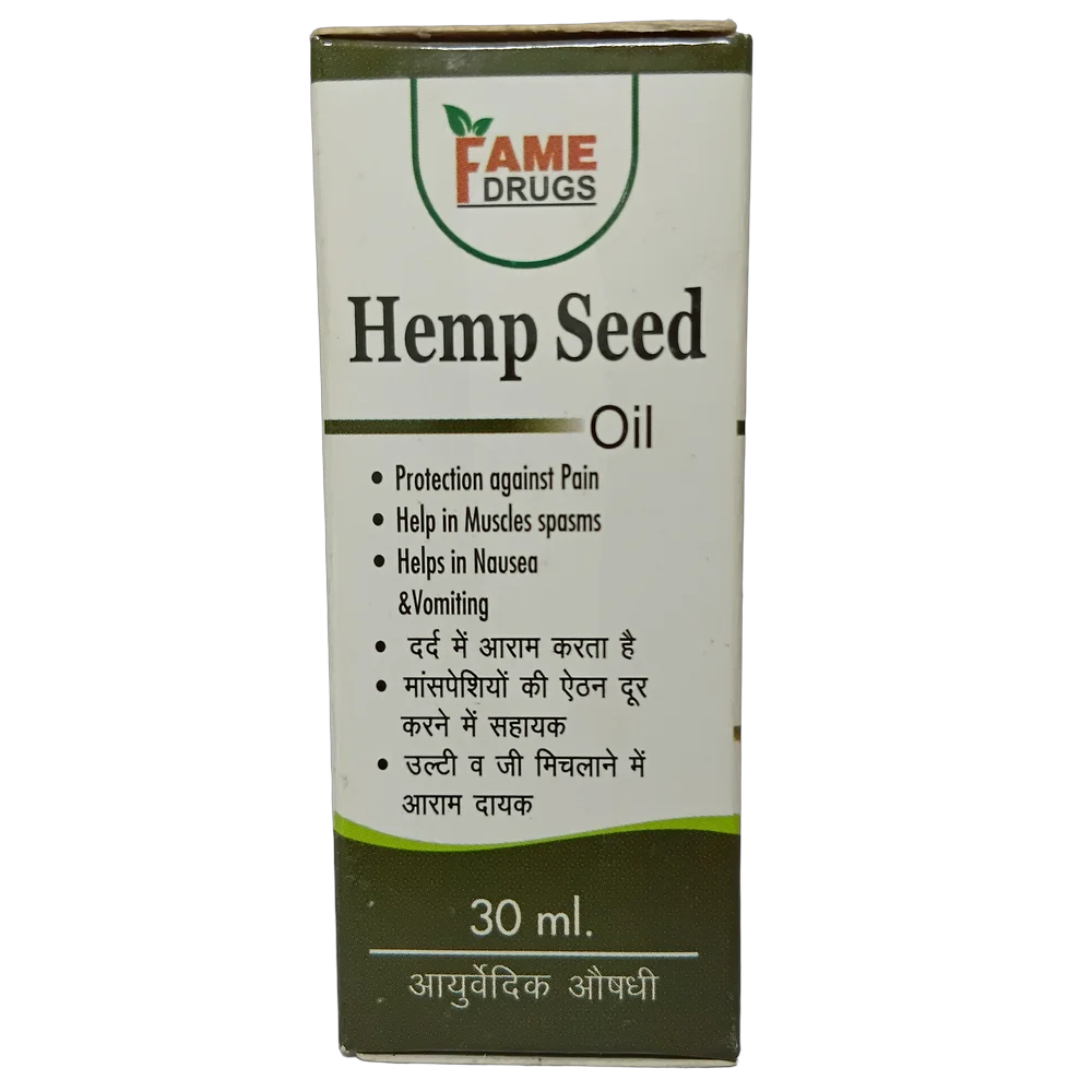 Fame Drugs Hemp Seed Oil 30ml bottle for local application
