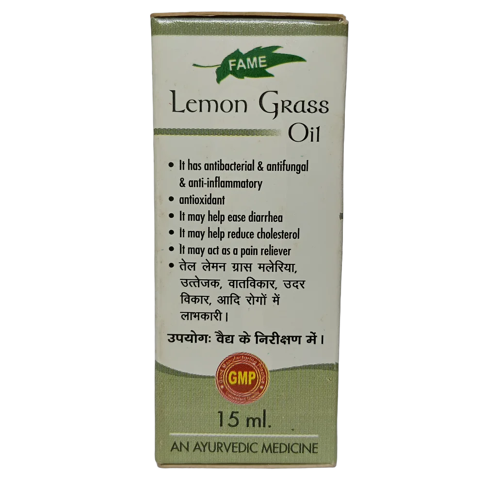 Fame Drugs Lemongrass Oil 15ml bottle for local application