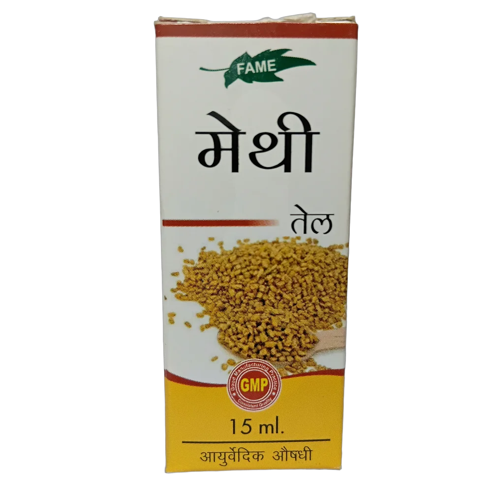Fame Drugs Methi Oil 15ml bottle for local application