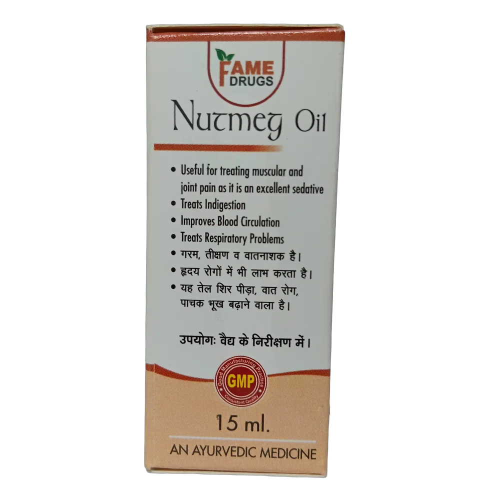 Fame Drugs Nutmeg Oil 15ml bottle for local application