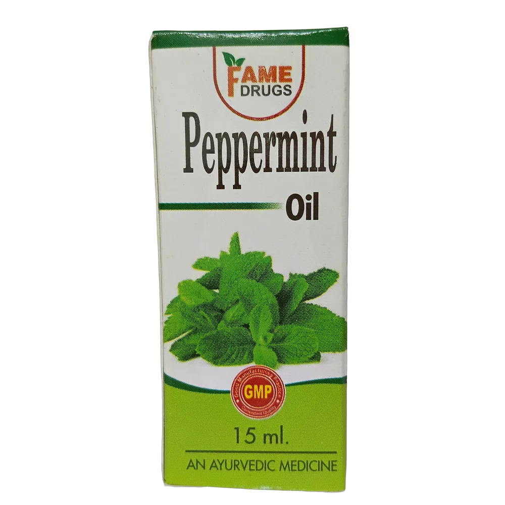 Fame Drugs Peppermint Oil 15ml bottle for local application