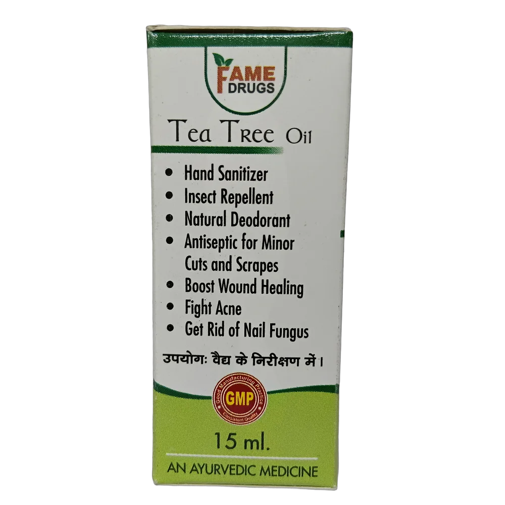 Fame Drugs Tea Tree Oil 15ml bottle for local application