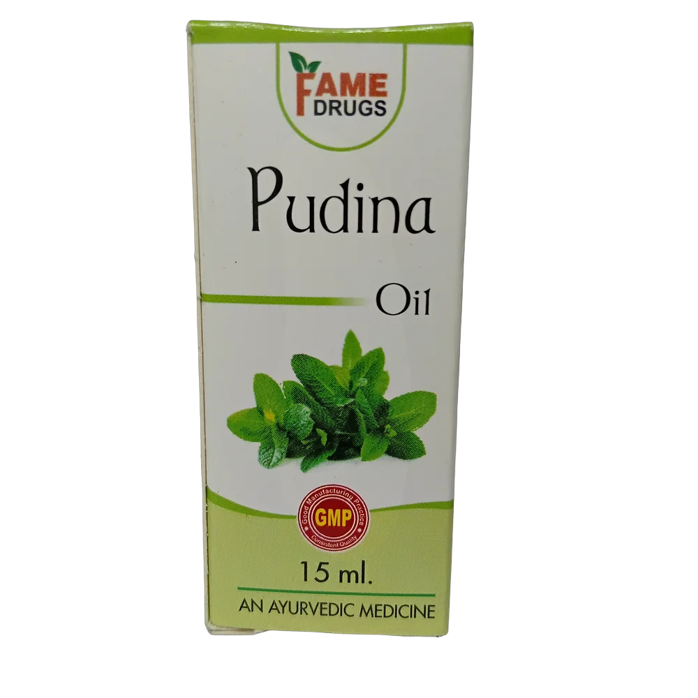 Fame Drugs Pudina Oil 15ml bottle for local application