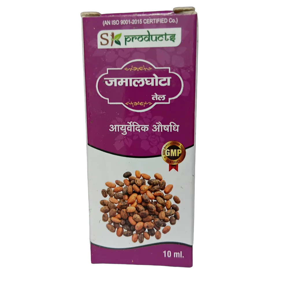 SK Products Jamalghota Oil 10ml bottle for local application