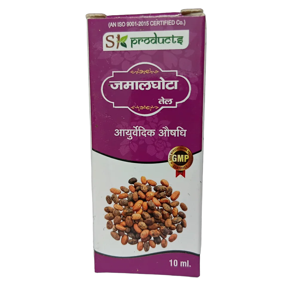 SK Products Jamalghota Oil 10ml bottle for local application