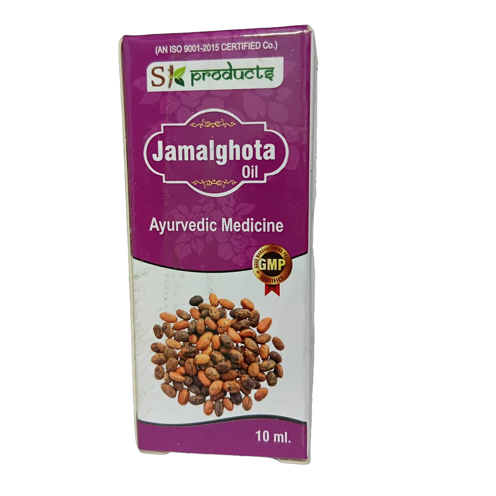 SK Products Jamalghota Oil 10ml bottle for local application